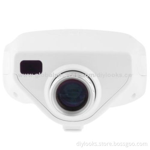 50 Lumens Portable Mini Multimedia LED Projector, Supports HDMI/VGA/USB/TF Card